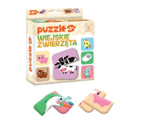 Puzzle Wiejskie Zwierzęta 2+