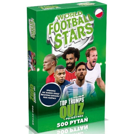 Top Trumps World Football Stars w pudełku