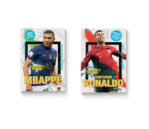 Cristiano Ronaldo + Mbappe (2x książka)