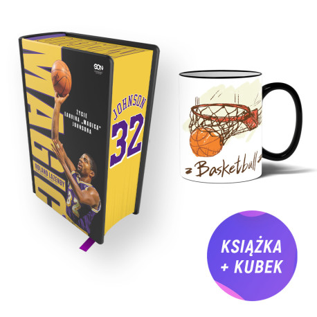  Pakiet: Magic. Życie Earvina &quot;Magica&quot; Johnsona (książka + kubek dla fana NBA)