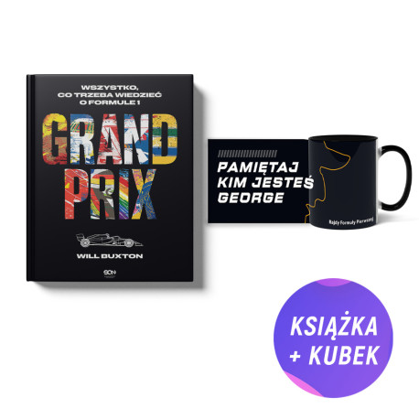 Pakiet: Grand Prix. Wszystko, co trzeba wiedzieć o Formule 1 (książka + kubek czarny F1)