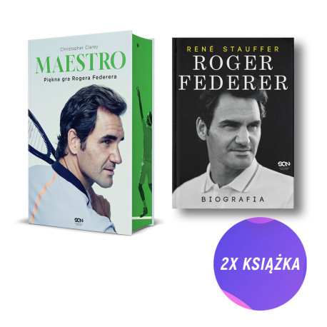 Pakiet SQN Originals: Maestro. Piękna gra Rogera Federera + Roger Federer. Biografia (2x książka)