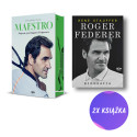 Pakiet: (barwione brzegi) Maestro. Piękna gra Rogera Federera + Biografia (2x książka)