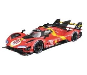 Ferrari Racing 499P LMH Red 51 1:18 BBURAGO