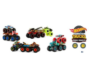 Hot Wheels Monster Trucks 6-kołowe ciężarówki mix