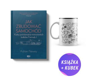 Pakiet: Jak zbudować samochód (książka + duży kubek F1 400ml)