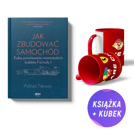 Pakiet: Jak zbudować samochód (książka + kubek F1 MEM)