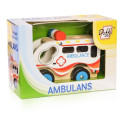 Drewniane auto - ambulans