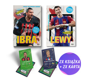 Ibra. Chłopak, który odnalazł własną drogę + Lewy (2x książka + 2x karta gratis)