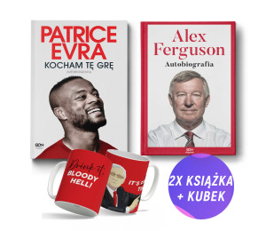 Patrice Evra. Kocham tę grę. Autobiografia + Alex Ferguson. Autobiografia (2x książka + kubek)