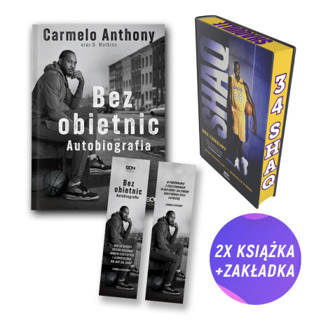 Carmelo Anthony. Bez obietnic. Autobiografia + Shaq. Bez cenzury (2x książka + zakładka gratis)