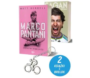 Pakiet: Marco Pantani. Ostatni podjazd + Peter Sagan. Mój świat + Brelok kolarski