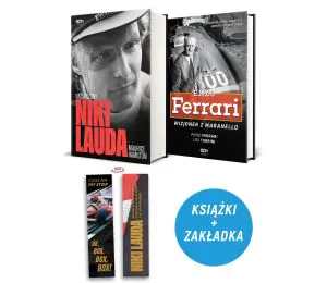 Zdjęcie pakietu: Niki Lauda. Naznaczony (zakładka gratis) + Enzo Ferrari. Wizjoner z Maranello w księgarni Labotiga