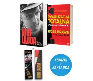 Zdjęcie pakietu: Niki Lauda. Naznaczony (zakładka gratis) + Rywalizacja totalna. Wojny za kulisami F1 w księgarni Labotiga