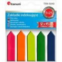 Zakładki indeksujące fluo 12x45mm 5x25 kartek