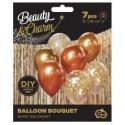 Balony Beauty&Charm bukiet złote 30cm 7szt