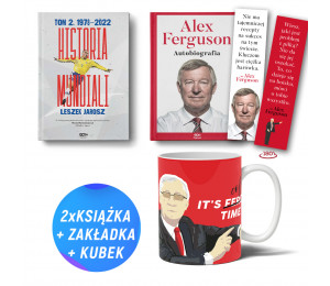 Pakiet: Historia mundiali. Tom 2. 1978–2022 + Alex Ferguson + Kubek (2x książka + kubek + zakładka gratis)