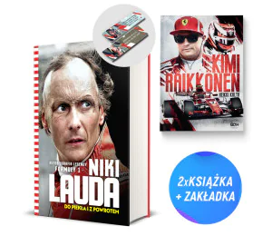  Niki Lauda. Do piekła i z powrotem + Kimi Raikkonen (2x książka + zakładka gratis)