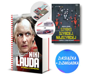 Niki Lauda. Do piekła i z powrotem + Szybko, szybciej, najszybciej (2x książka + 2x zakładka)