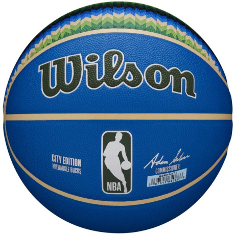 Piłka do koszykówki Wilson NBA Team City Collector Milwaukee Bucks Ball