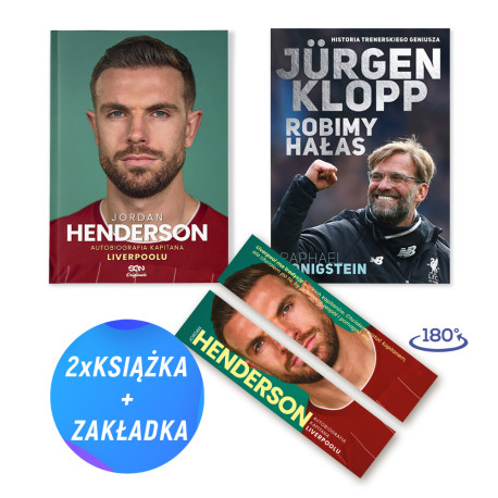 SQN Originals: Jordan Henderson + Jurgen Klopp (2x książka + zakładka gratis)