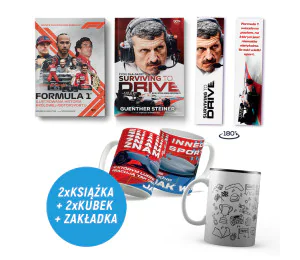 Formuła 1. Ilustrowana historia + Surviving to Drive + 2x Kubek F1(2x książka + 2x kubek + zakładka)