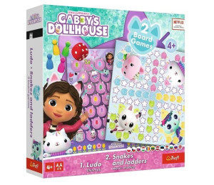 Gra planszowa 2w1 Gabby's Dollhouse TREFL