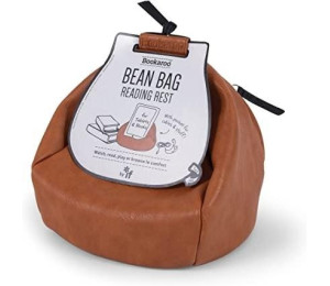 Bean Bag Pufa z kieszonką pod książkę/tablet brąz