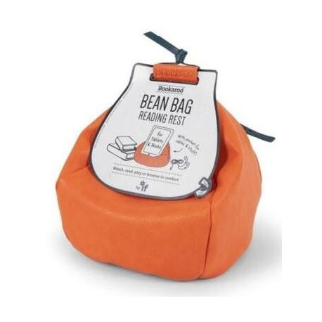 Bean Bag Pufa z kieszonką pod książkę/tablet pomar