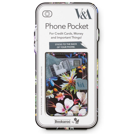 Bookaroo portfel na telefon Kilburn Black Floral