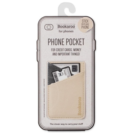 Bookaroo Phone pocket - portfel na telefon beżowy