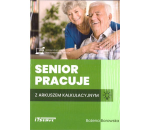 Senior pracuje z arkuszem kalkulacyjnym