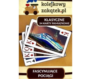 Fascynujące pociągi pełna talia kart