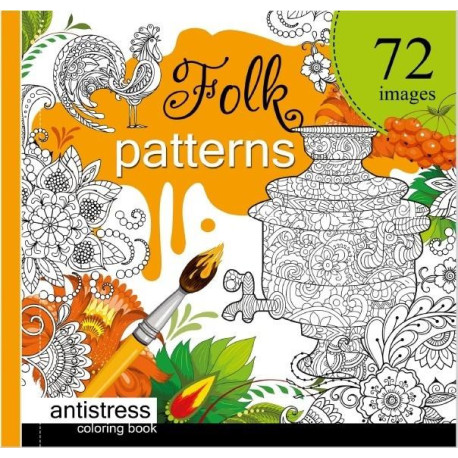 Kolorowanka antystresowa 200x200 Folk Patterns TW