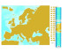 Mapa zdrapka - Europa 1:9 000 000