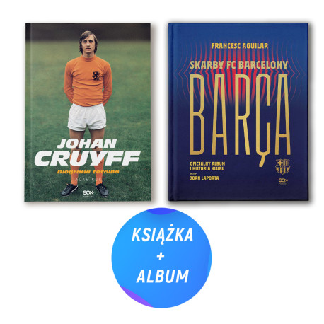 Pakiet: Johan Cruyff. Biografia totalna + Barca. Skarby FC Barcelony (2x książka)