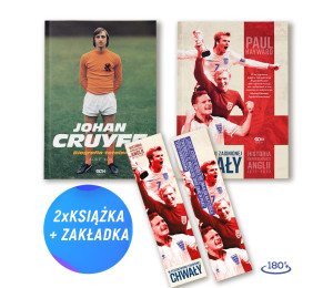 Pakiet: Johan Cruyff. Biografia totalna + Historia reprezentacji Anglii 1872-2022 (2x książka + zakładka)