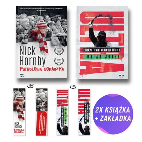 Pakiet SQN Originals: Futbolowa gorączka + Ultra (2x książka + 2x zakładka gratis)