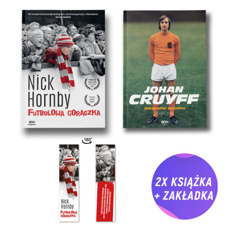 Pakiet SQN Originals: Futbolowa gorączka + Johan Cruyff (2x książka + zakładka gratis)