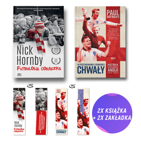 Pakiet SQN Originals: Futbolowa gorączka + W poszukiwaniu zaginionej chwały (2x książka + 2x zakładka gratis)