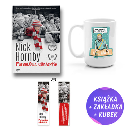 Pakiet SQN Originals: Futbolowa gorączka (książka + kubek duży Spalony do k*wy nędzy! + zakładka gratis)