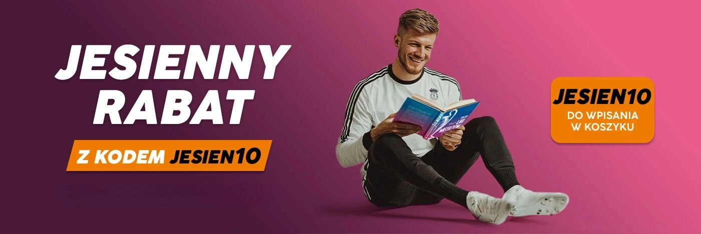 Baner główny reklamujący książki sportowe i gadżety w promocji Labotiga Team w księgarni www.labotiga.pl